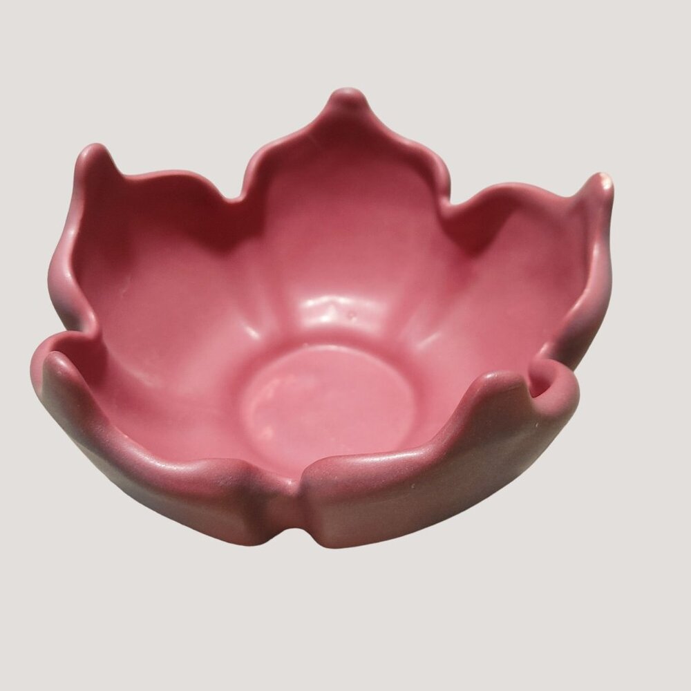 Van Briggle Pottery Art Lotus Floral Flower Bowl Mulberry Art Nouveau Stoneware